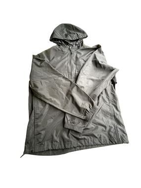 Swiss Tech Unisex Black Pullover Windbreaker Hooded Jacket M 38-40 men's women's